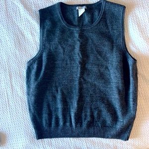 J Crew Grey Sweatervest XL